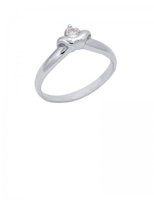 0.19ct 18K Gold Diamond Ring