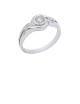 0.22ct Diamond 18K White Gold Ring 