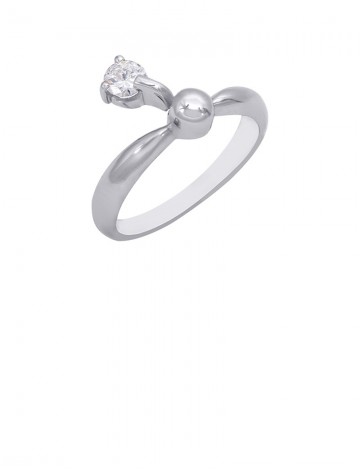 0.20ct Diamond 18K Gold Solitaire Ring