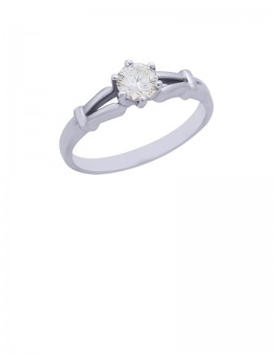 0.36ct Diamond 18K Gold Solitaire Ring