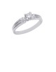 0.24ct Diamond 18K Gold Solitaire Ring