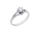0.26ct Diamond 18K White Gold Solitaire Ring