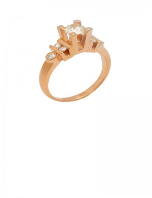 0.66ct Diamond 18K Gold Ring