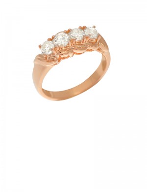 0.95ct Diamond 18K Gold Ring