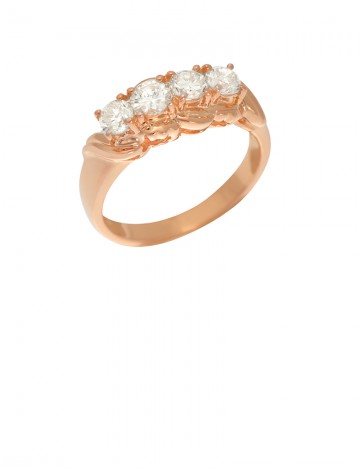 0.95ct Diamond 18K Gold Ring