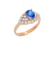 0.92ct Blue Sapphire 18K Gold Ring