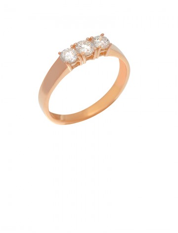 0.56ct Diamond 18K Gold Ring