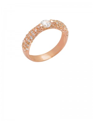0.84ct Diamond 18K Gold Ring