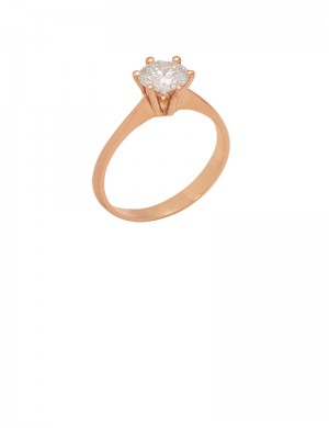 0.58ct Diamond 18K Gold Ring