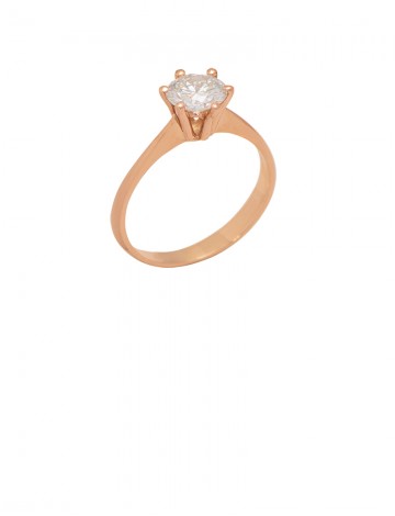 0.58ct Diamond 18K Gold Ring