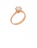 0.58ct Diamond 18K Gold Ring