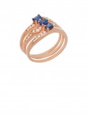0.74ct Blue Sapphire 18K Gold Ring