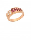 0.66ct Ruby 18K Gold Ring