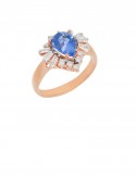 1.75ct Blue Sapphire 18K Gold Ring
