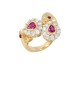 0.51ct Ruby 18K Gold Diamond Ring