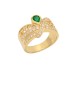 0.33ct Emerald 18K Gold Diamond Ring
