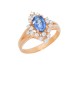 1.09ct Blue Sapphire 18K Gold Ring