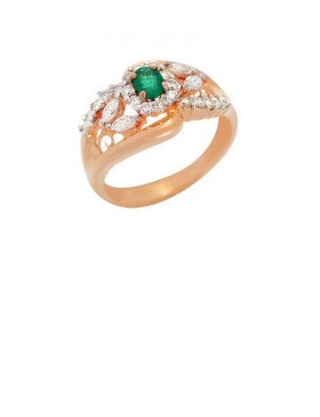 0.30ct Emerald 18K Gold Ring
