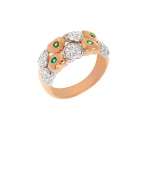 0.11ct Emerald 18K Gold Ring