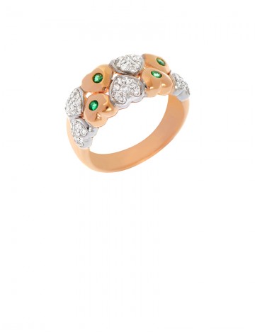 0.11ct Emerald 18K Gold Ring