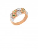 0.11ct Emerald 18K Gold Ring