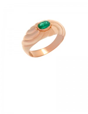 0.41ct Emerald 18K Gold Ring