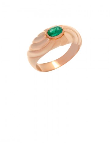 0.41ct Emerald 18K Gold Ring