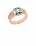 0.76ct Emerald 18K Gold Ring