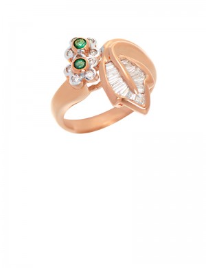 0.11ct Emerald 18K Gold Ring