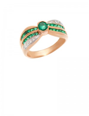 1.01ct Emerald 18K Gold Ring