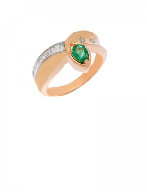 0.30ct Emerald 18K Gold Ring