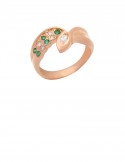 Emerald Diamond 18K Gold Ring