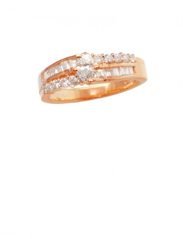 0.46ct Diamond 18K Yellow Gold Ring