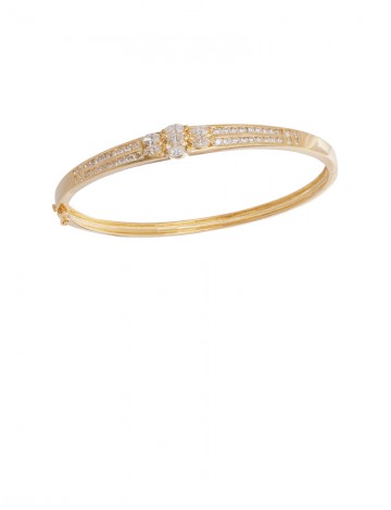 1.28ct Diamond 18K Gold Bangle