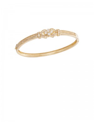 1.04ct Diamond 20K Gold Bangle