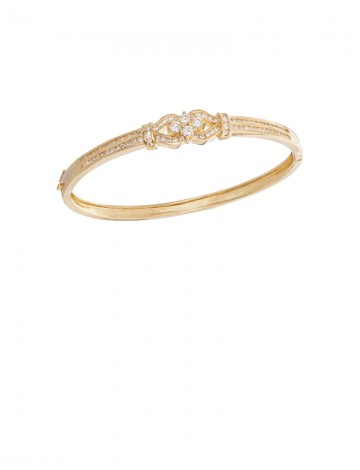 1.04ct Diamond 18K Gold Bangle