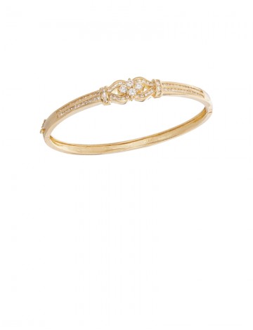 1.04ct Diamond 20K Gold Bangle