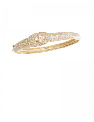 2.24ct Diamond 18K Gold Bangle