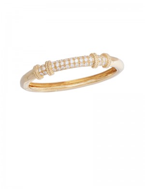 2.28ct Diamond 18K Gold Bangle