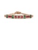 2.00ct Ruby & Emerald 18K Gold Diamond Bracelet