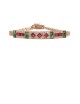 2.00ct Ruby & Emerald 18K Gold Diamond Bracelet