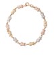 7.20gram 18K Italian Tri Color Gold Bracelet