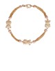 8.20gram 18K Italian Rose & Yellow Gold Bracelet