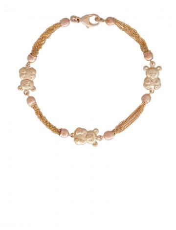 8.20gram 18K Italian Rose & Yellow Gold Bracelet