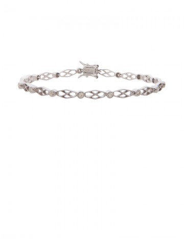 18K White Gold Diamond Bracelet