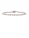 0.38ct Diamond 18K White Gold Braclet