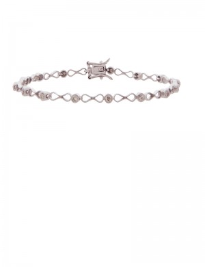 0.39ct Diamond 18K Gold Bracelet