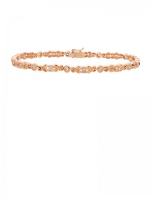 1.03ct Diamond 18K Gold Bracelet