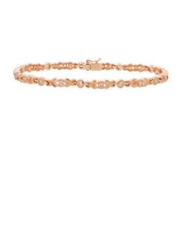 1.03ct Diamond 18K Gold Bracelet