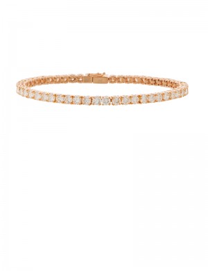 6.12ct Diamond 18K Gold Tenis bracelet